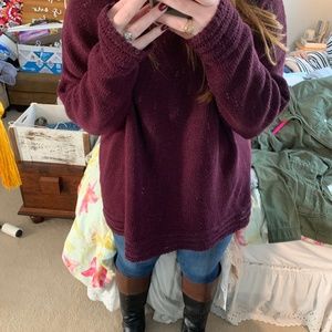 Oversized turtleneck sweater